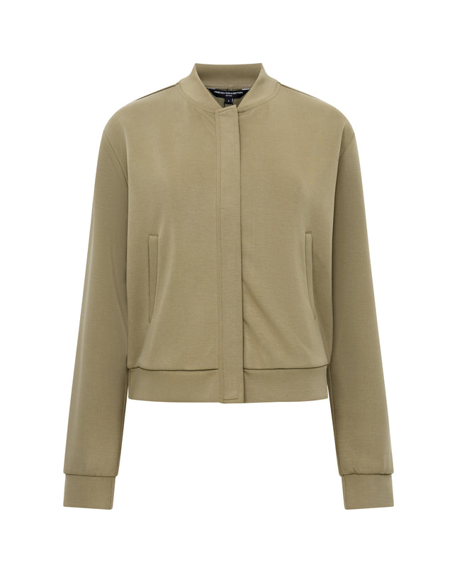 French Connection Wren Zip Bomber - Washed Khaki
