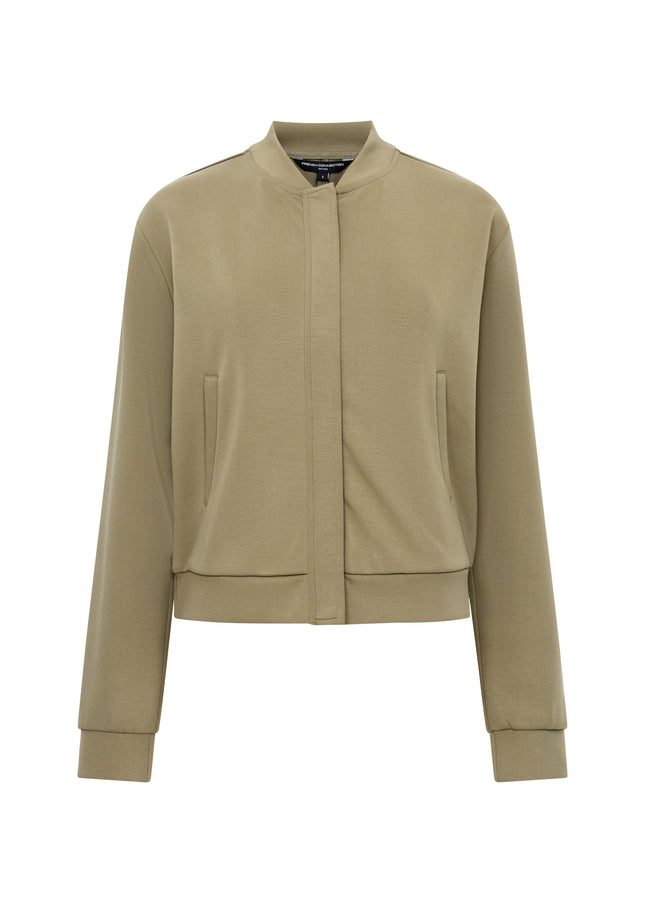 French Connection Wren Zip Bomber - Washed Khaki