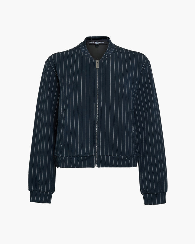 French Connection Wren Bomber Jacket - Navy/White