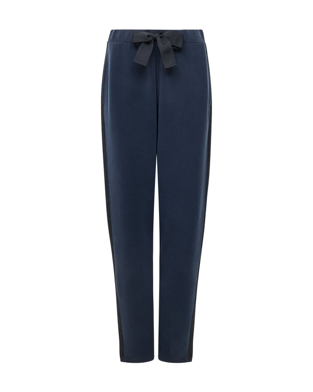 French Connection Wren Tie Waist Trouser - Navy/Black