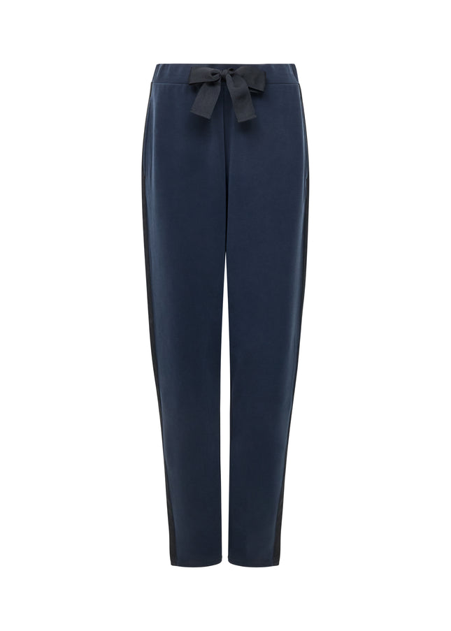 French Connection Wren Tie Waist Trouser - Navy/Black