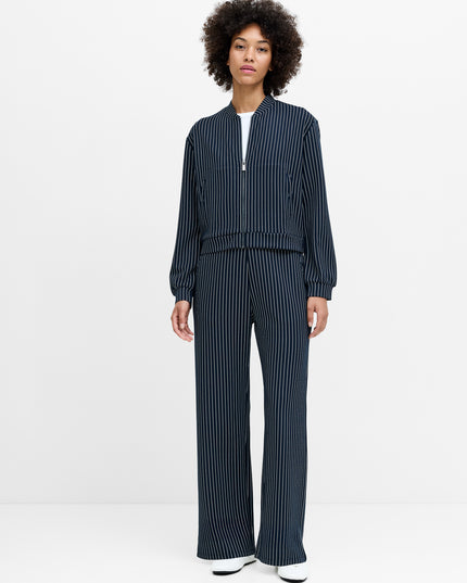French Connection Wren Bomber Jacket - Navy/White