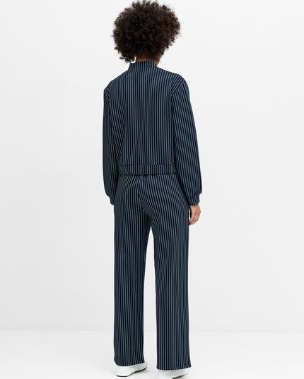 French Connection Wren Bomber Jacket - Navy/White