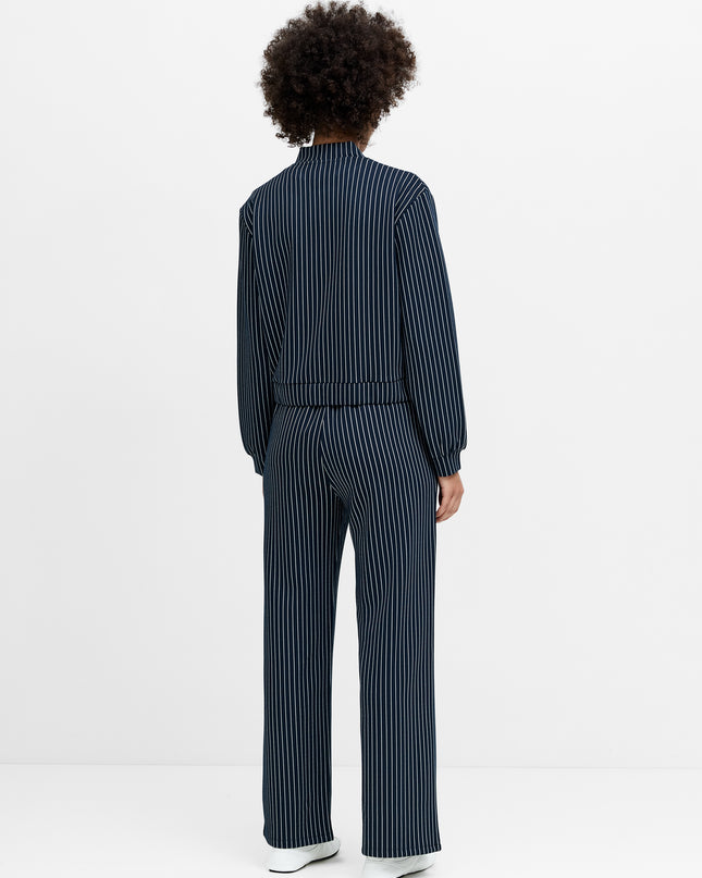 French Connection Wren Bomber Jacket - Navy/White