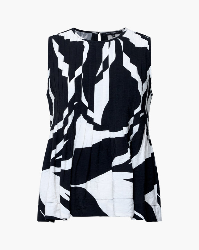 French Connection Jessie Lindy Top - Black/White