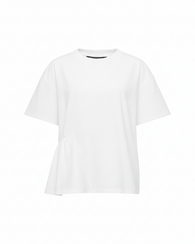 French Connection Rallie Asymmetrical T-Shirt - White