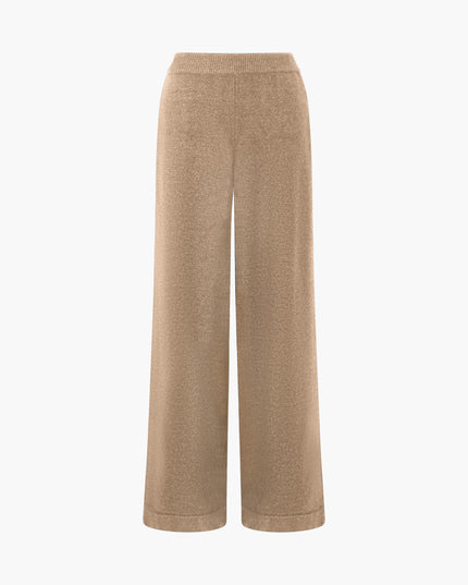 French Connection Jordan Wide Leg Knit Trouser - Camel