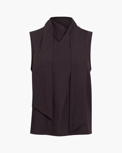 French Connection Leela Scarf Top - Mocha Brown