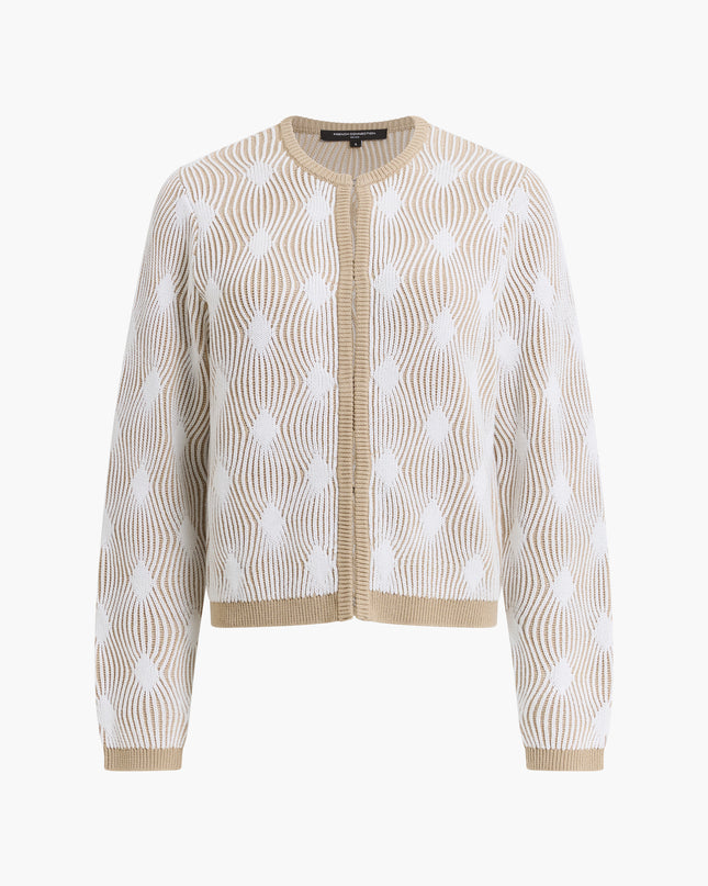French Connection Pheby Cardigan - White/Beige