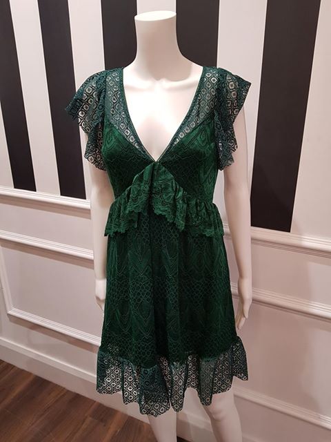 Guess Angelica Lace Dress - Green