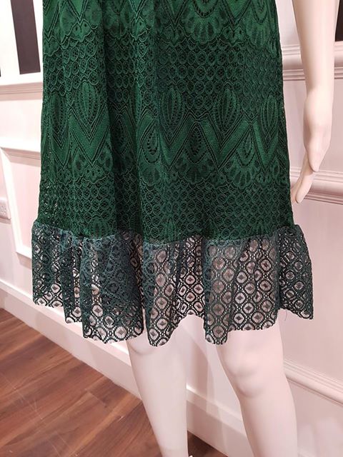Guess Angelica Lace Dress - Green