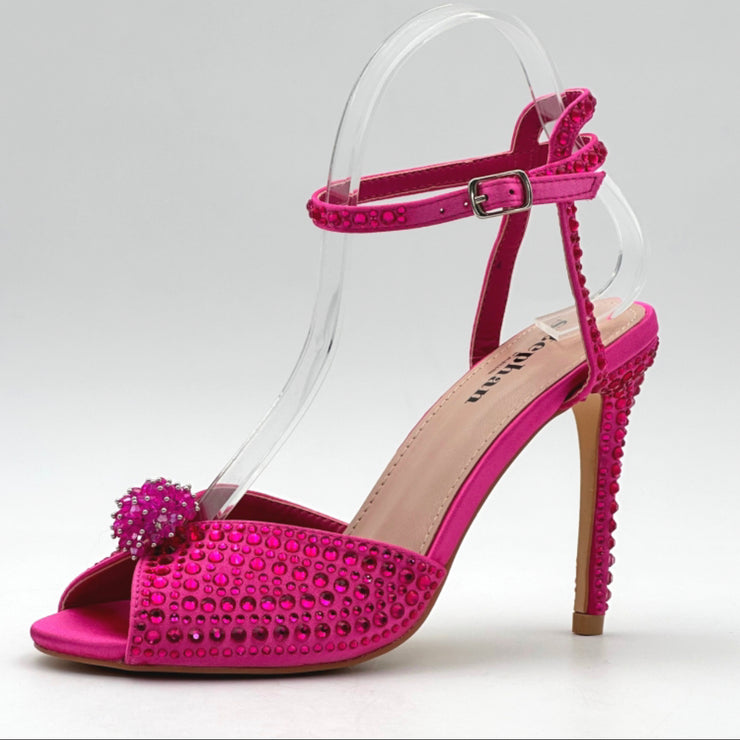 Tilly Peep Toe Heels - Pink