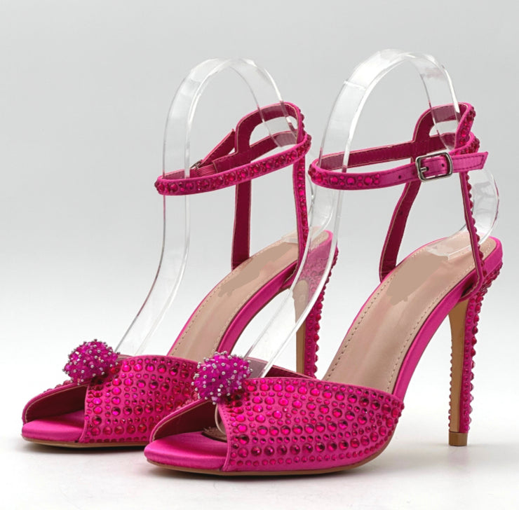Tilly Peep Toe Heels - Pink
