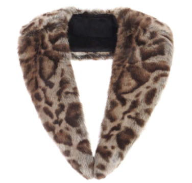 Jaguar Faux Fur Long Collar
