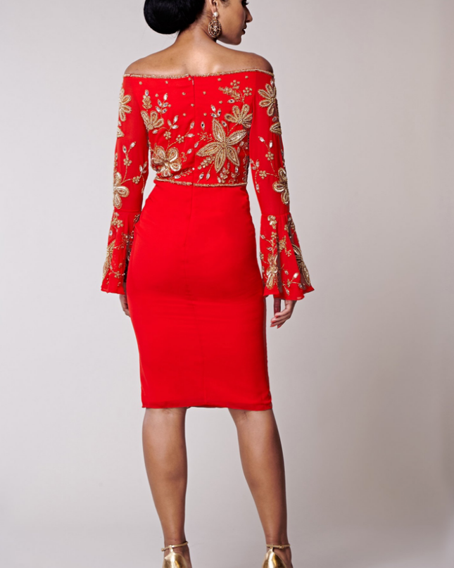 Donatella Dress - Red