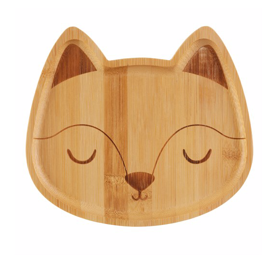 Woodland Fox Bamboo Plate