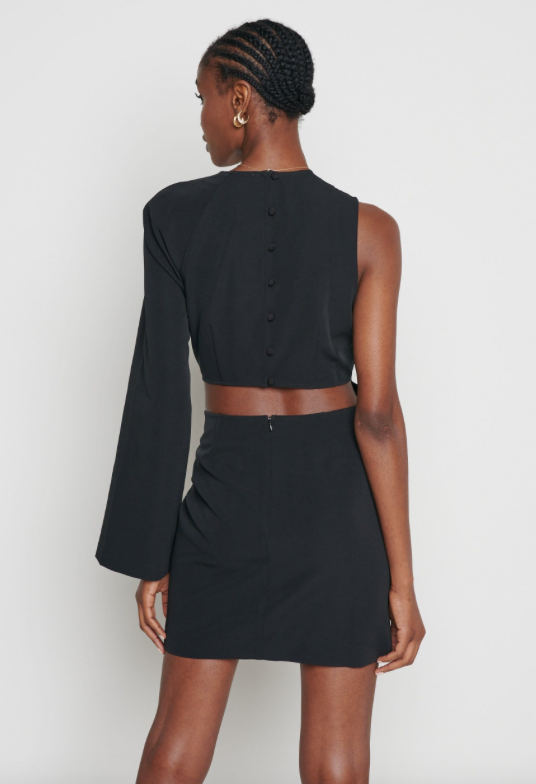 Alicia Cut Out Mini Dress - Black