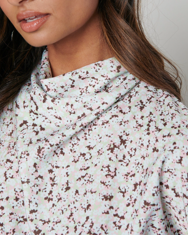 Bonnie Backless Blouse - Floral