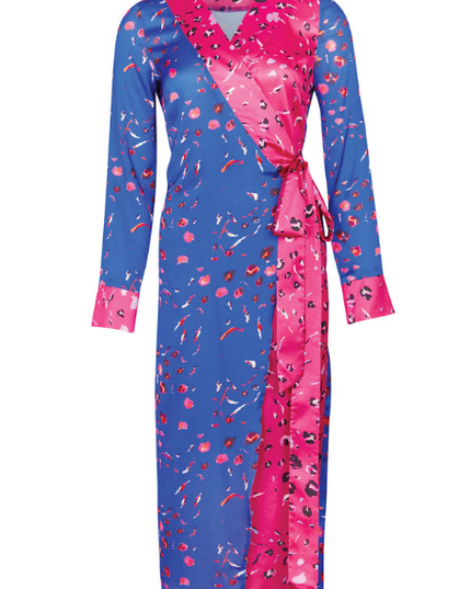 Paloma Spliced Wrap Dress