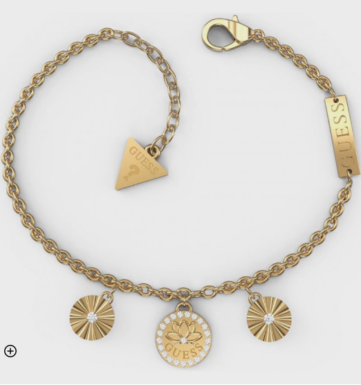 Guess Lotus Charm Bracelet - Gold