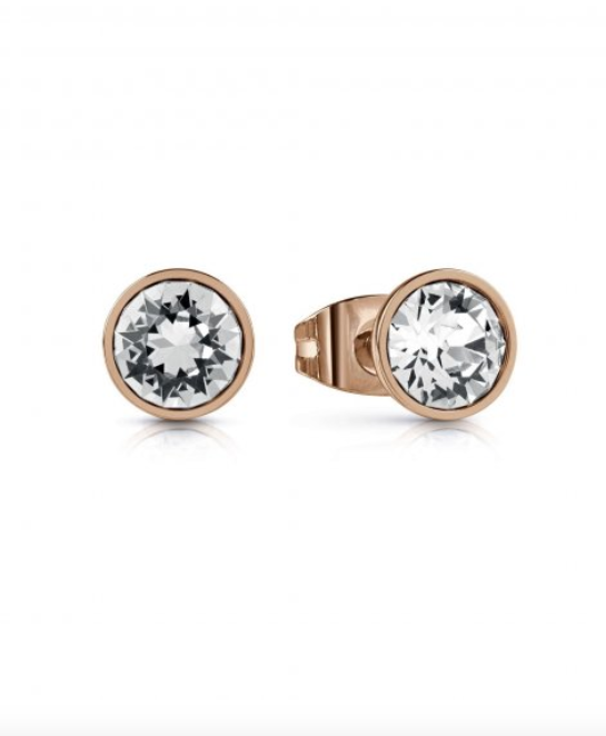 Guess Studs Party Crystal Rose Gold Studs