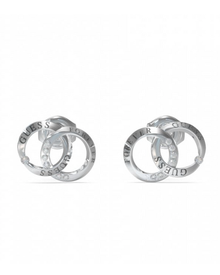 Guess Forever Links Interlocking Ring Silver Studs