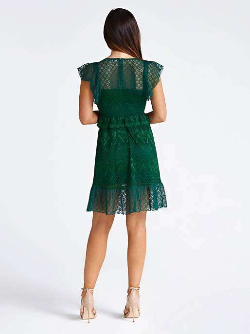 Guess Angelica Lace Dress - Green