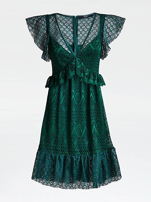 Guess Angelica Lace Dress - Green