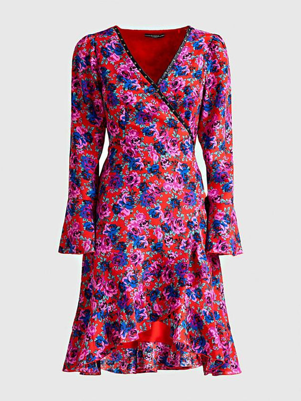 Guess Thea Dress - Red Multi